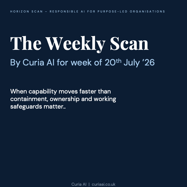 Weekly AI Scan for week beginning 20th July 2026